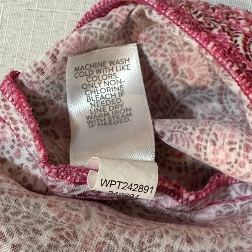 J.Jill Red Paisley Wide‑Leg Pants • 100% Rayon • Size L - Picture 14 of 14